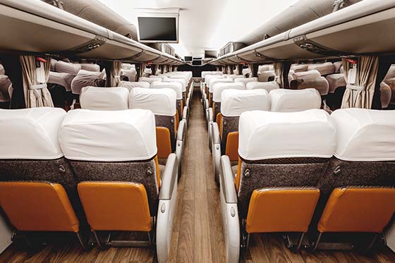 People enjoying field trips in a charter bus rental