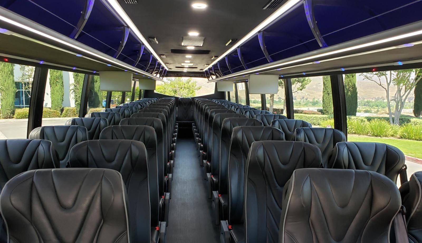 Charleston charter bus rentals with premium amenities